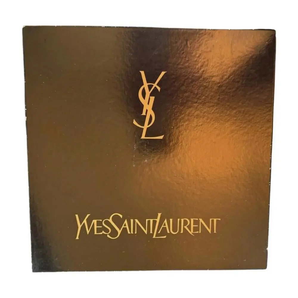 New Yves Saint Laurent Gift Box with Two Floral Women's Scarves